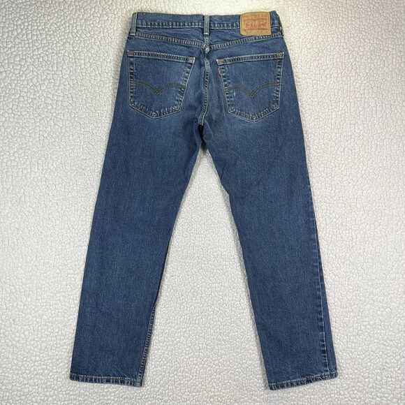 Levi’s 505 Jeans Men’s 30x30 Blue Regular Fit Straight Denim - Picture 3 of 11